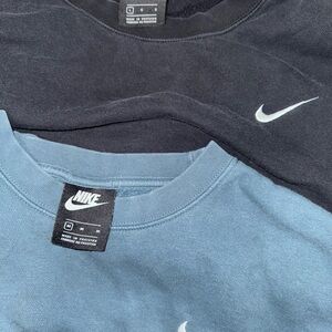Nike Black and Teal Sweatshirts